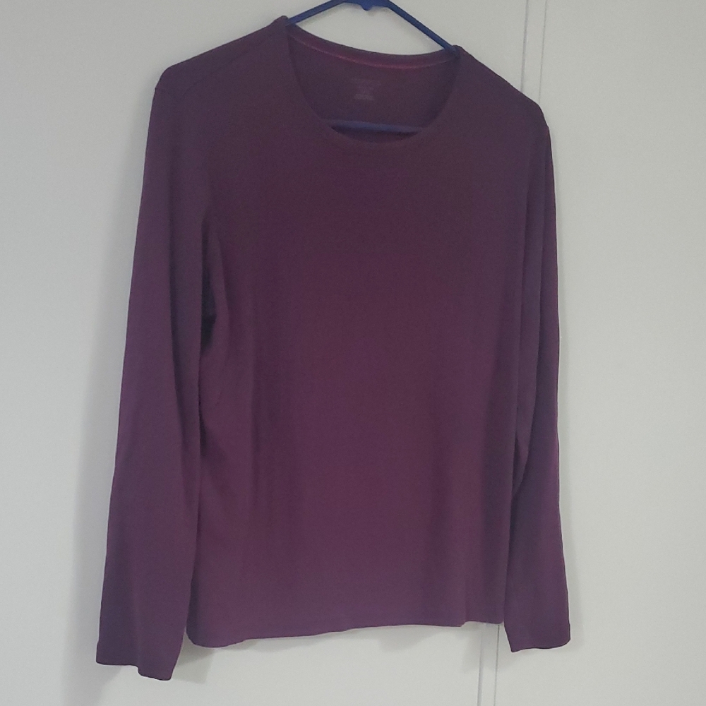 St. John's Bay Plum Long Sleeve Tee